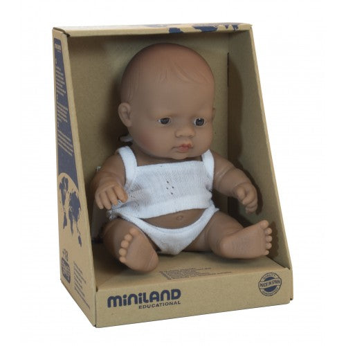 Miniland Latin American Boy Doll - 38cm main image 1