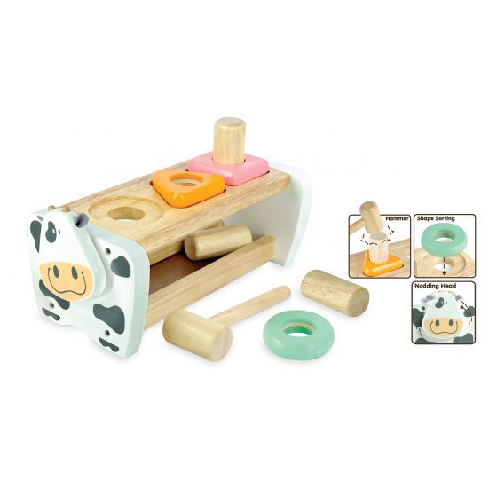 I'm Toy Cow Hammer Bench - Pastel – Baby Care Nursery
