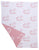 Little Bonbon Baby Blanket 100cm x 80cm - Rocking Horse Pink/White