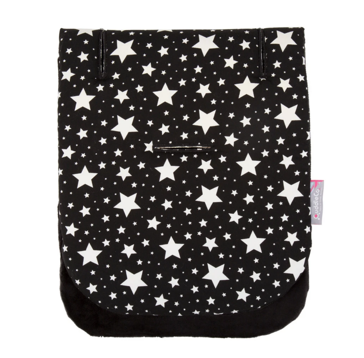 Comfi Cush Memory Foam Stroller Liner Black White Stars Baby