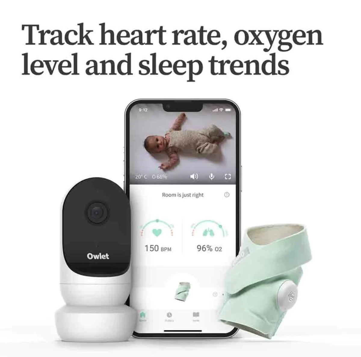 Owlet Monitor Duo (Smart Sock Cam 2) – Baby Care Nursery