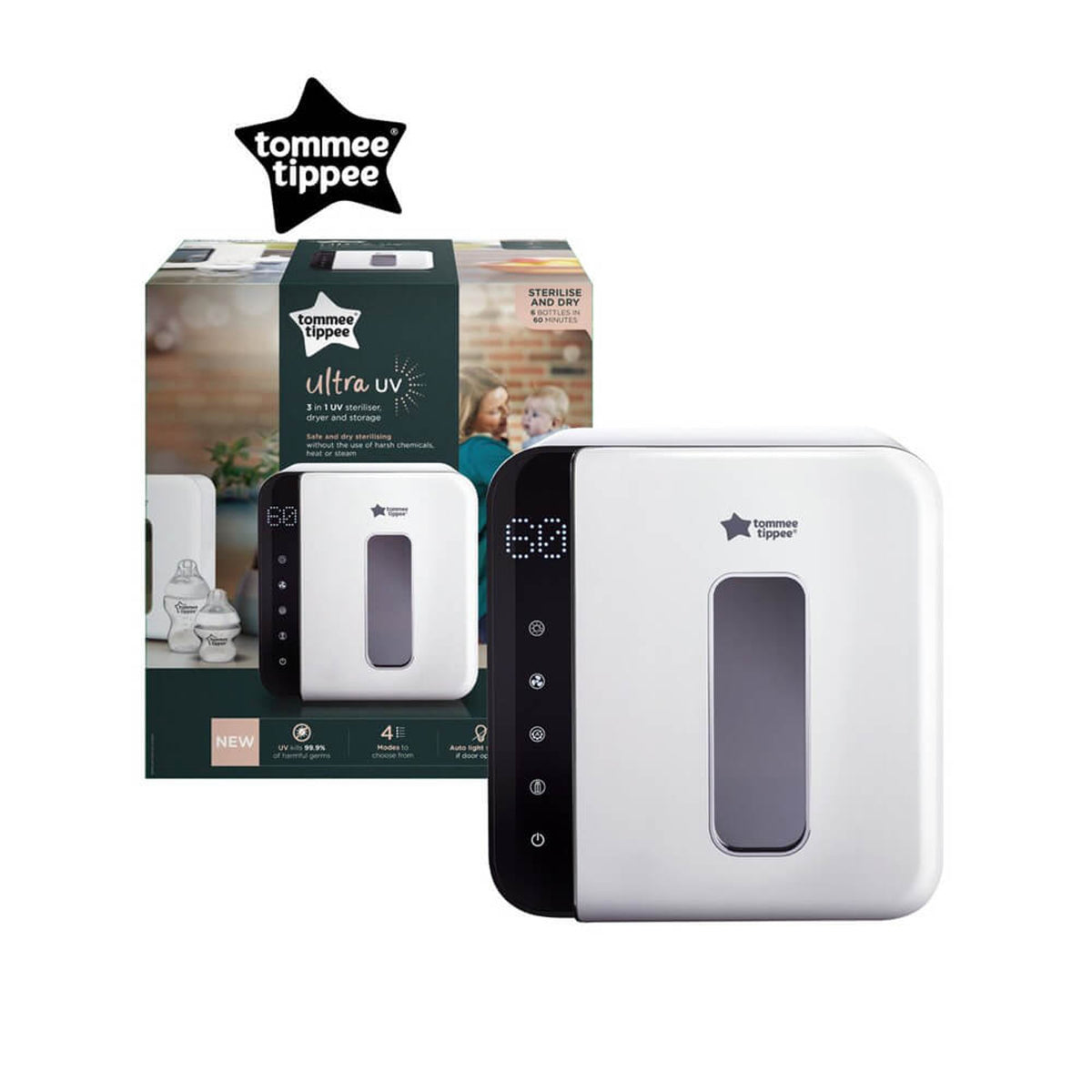 Tommee Tippee Ultra UV 3-in-1 Steriliser, Dryer and Storage – Baby
