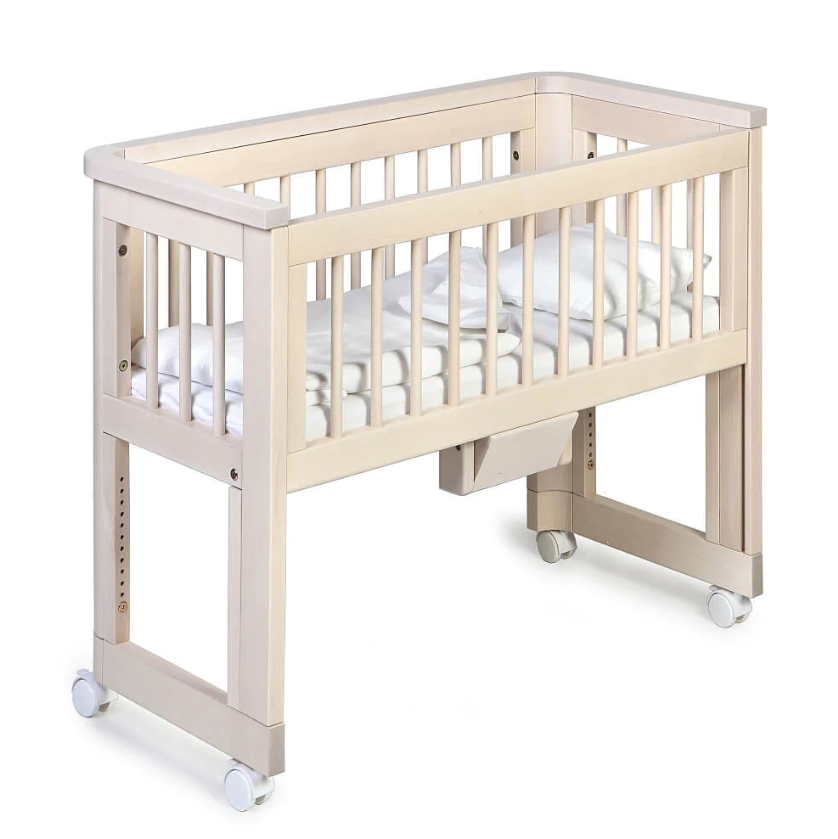 Troll Sun Bedside Bassinet Whitewash Mattress