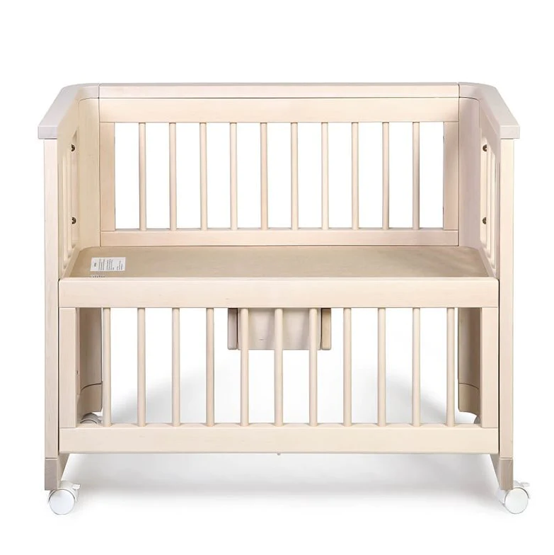 Troll Sun Bedside Bassinet Whitewash Mattress