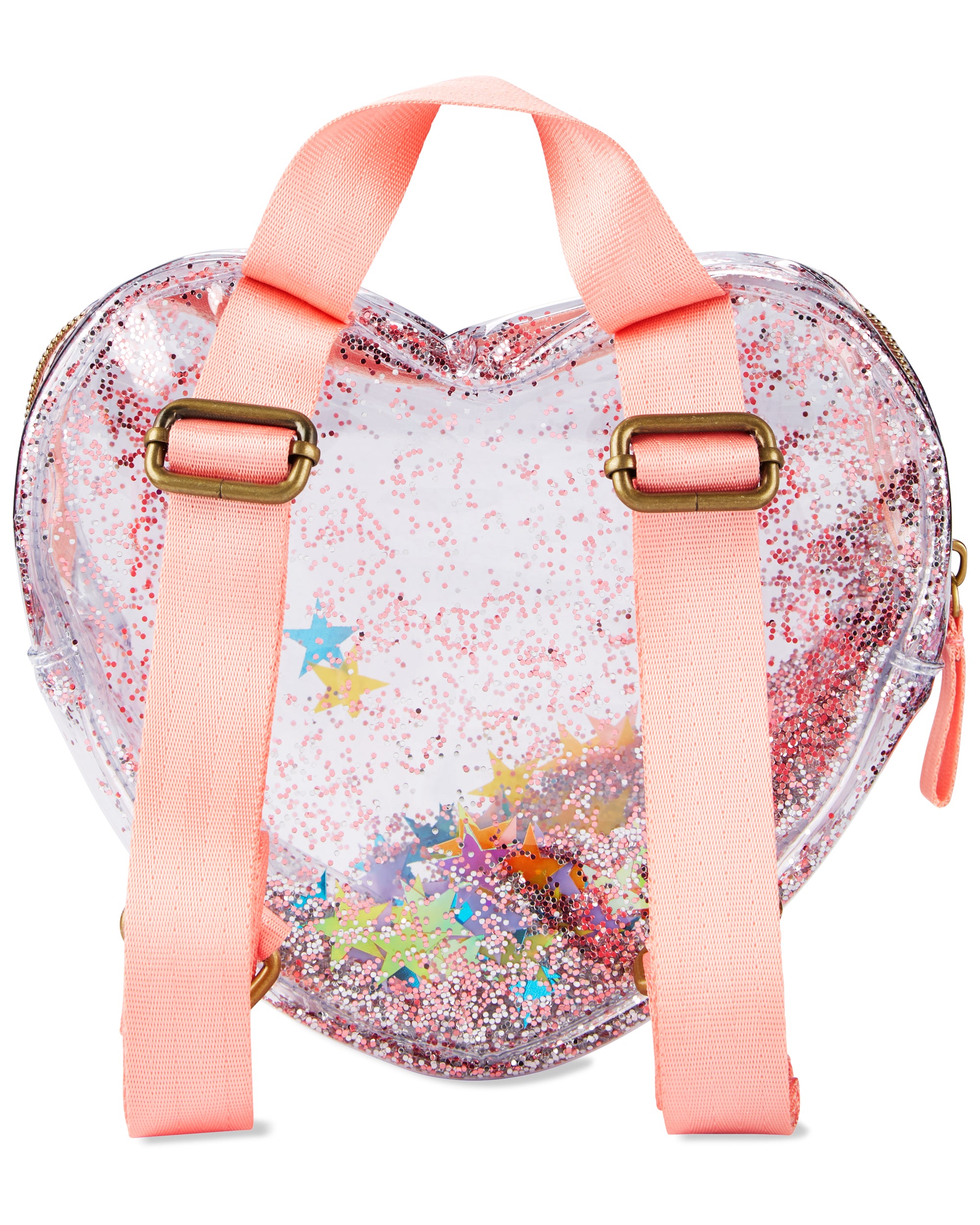 Skip Hop Clear Glitter Heart Backpack - Main Image