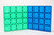 Connetix Tiles 2 Piece (Rainbow)Blue & Green Base Plates