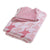 Little Bonbon Cot Blanket 150cm x 100cm - Houndstooth Pink/White