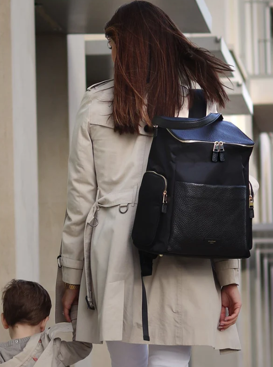 Storksak Alyssa Black Gold Backpack Baby Care Nursery