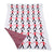 Little Bonbon Cot Blanket 150cm x 100cm - London Guard Red/Black/White