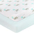 Living Textiles 2pk Jersey Cot Fitted Sheet - Dream Big/Aqua Stripe