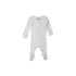 L'oved Baby Organic Footed Overall - White