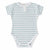 Snunggle Hunny Kids Sage Stripe Short Sleeve Bodysuit