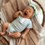 Snunggle Hunny Kids Sage Stripe Short Sleeve Bodysuit