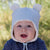 Bedhead Hats Fleecy Baby Beanie - Baby Blue Marle