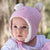 Bedhead Hats Fleecy Baby Beanie - Baby Pink Marle