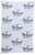 Little Bonbon Cot Blanket 150cm x 100cm - Birds Flying High Blue/Grey/White