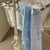Little Bonbon Baby Blanket 100cm x 80cm - Rocking Horse Blue/White
