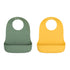 We Might Be Tiny Catchie Bibs® 2.0 - Sage & Yellow