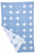 Little Bonbon Cot Blanket 150cm x 100cm - Crisscross Blue/White