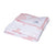 Little Bonbon Cot Blanket 150cm x 100cm - Crisscross Pink/White