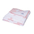 Little Bonbon Cot Blanket 150cm x 100cm - Crisscross Pink/White