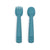 We Might Be Tiny Feedie Fork & Spoon Set - Blue Dusk