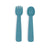 We Might Be Tiny Feedie Fork & Spoon Set - Blue Dusk