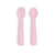 We Might Be Tiny Feedie Fork & Spoon Set - Powder Pink