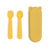 We Might Be Tiny Feedie Fork & Spoon Set - Yellow