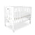 Babyhood Fold N Go Timber Cot - White