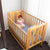 Babyhood Fold N Go Timber Cot - Natural