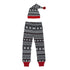 L'oved Baby Organic Holiday Men's PJ Bottoms & Cap Set - XOX Fair Isle