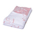 Little Bonbon Baby Blanket 100cm x 80cm - Rocking Horse Pink/White