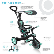 Globber Explorer Trike 4 in 1 - Mint – Baby Care Nursery