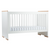 Babyrest Poppy Cot. White/Beech