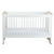 Babyrest Poppy Cot. White/Beech