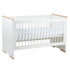 Babyrest Poppy Cot. White/Beech