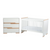 Babyrest Poppy Nursery Package - Cot & Chest. White/Beech