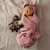 Jewel Baby Jersey Wrap & Topknot Set