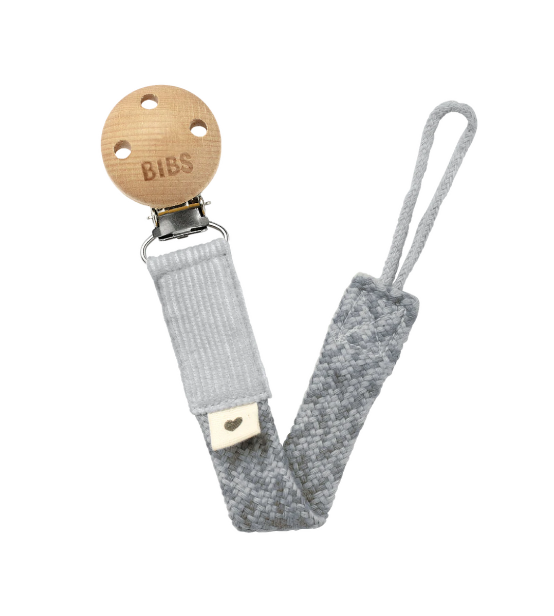 BIBS Paci Braid - Cloud/Iron – Baby Care Nursery