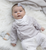 Living Textiles Organic Muslin Kimono Layette Set 0-3 mths - Dandelion