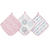 Aden + Anais Pretty Pink Soft Muslin Washcloths 3-pack