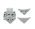 All4Ella Bandana Bibs 2pk - Whale Pod