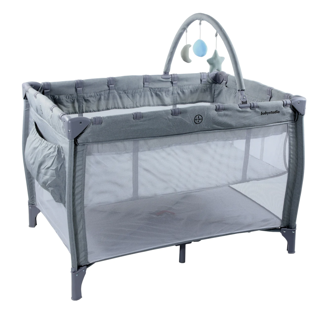 Roger Armstrong 3 in 1 Portacot Grey Baby Care Nursery
