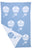 Little Bonbon Cot Blanket 150cm x 100cm - Up, Up And Away Blue/White