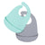 We Might Be Tiny Catchie Bibs - 2 Pack - Mint + Grey