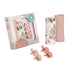 All4Ella 2 Pack Muslin Wraps & 4 Pegs - Pink Flower & Salmon