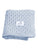 Little Bonbon Baby Shawl Lattice Knit - Powder Blue