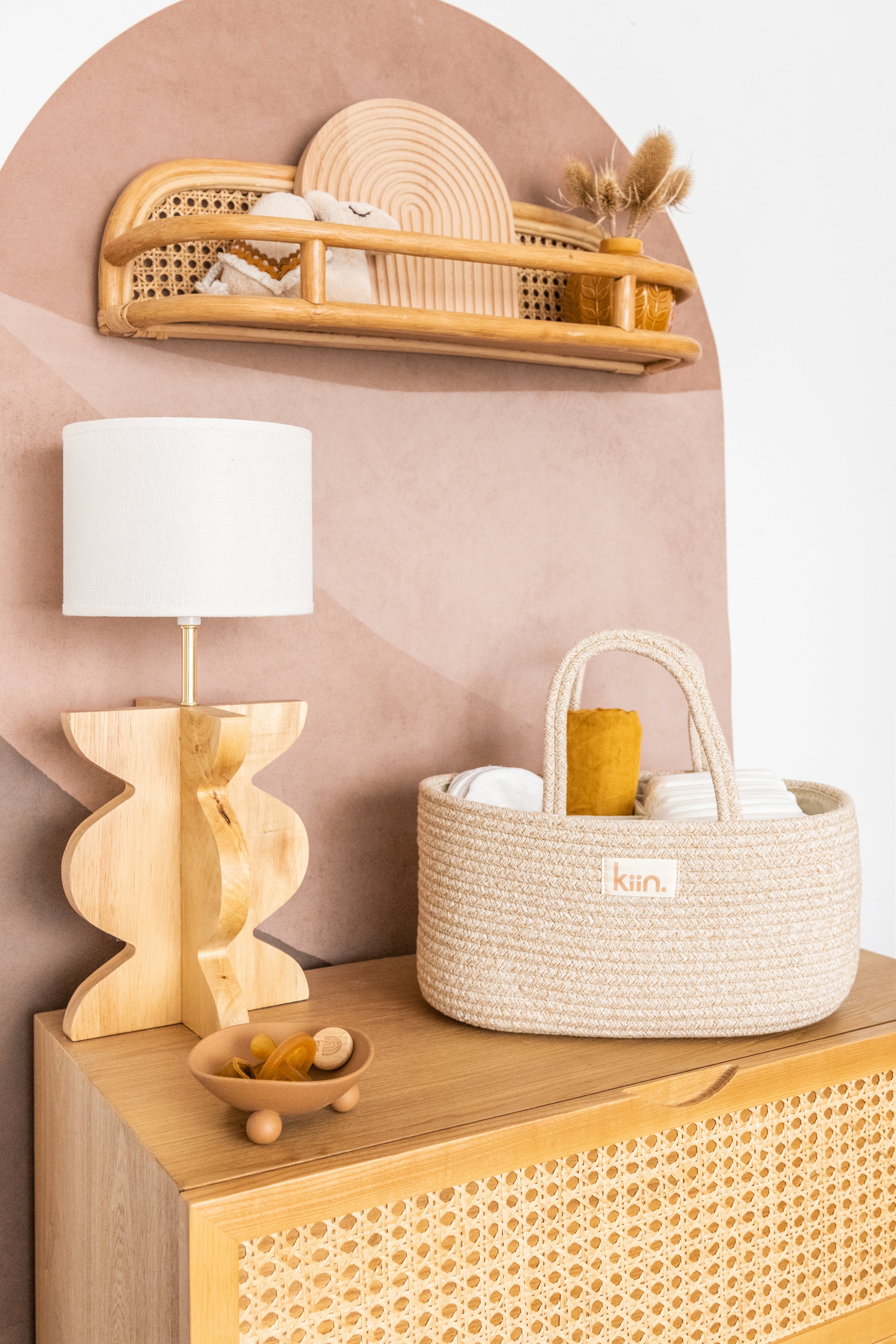 Kiin Baby Cotton Rope Nappy Caddy Organiser – Baby Care Nursery