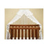 Sweet Dreams Cot Halo Stand & Net with Ruffle White